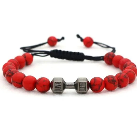 Bohemian 8mm Agate Beads Chakra Reiki Buddha Yoga Bracelet | Adjustable Elastic Volcanic Stone Bangle