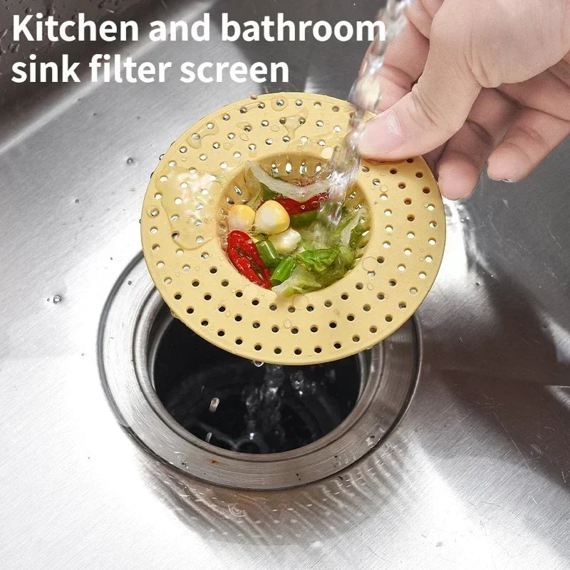 2PCS Plastic Kitchen Sink Strainer – Drain Filter & Hair Catcher