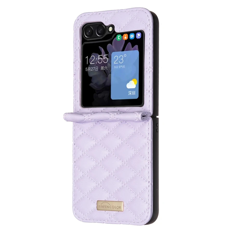 Galaxy Z Flip 5 Leather Wallet Case