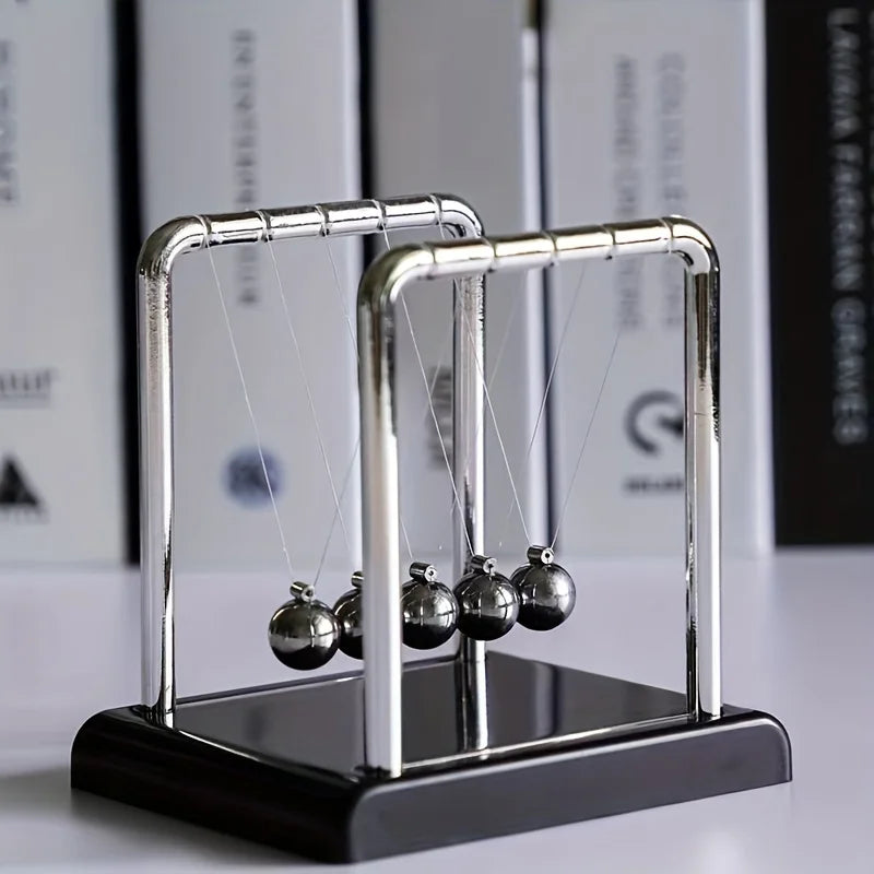 Elegant Newton's Cradle Balance Balls – Modern Desk Toy & Educational Office Decor