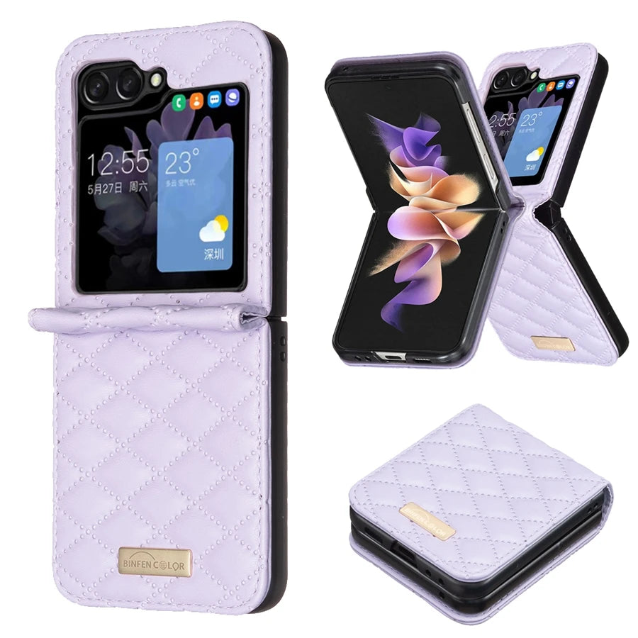 Galaxy Z Flip 5 Leather Wallet Case